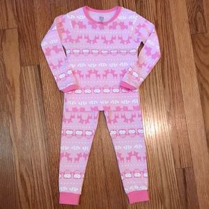 Carter's Girls Size 2T Pink Pajamas Set EUC